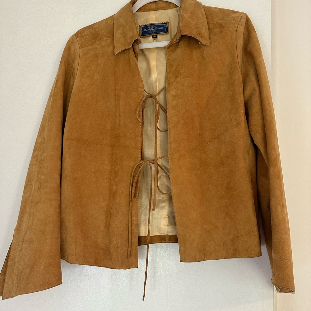 Vintage Brown Suede Women's Jacket